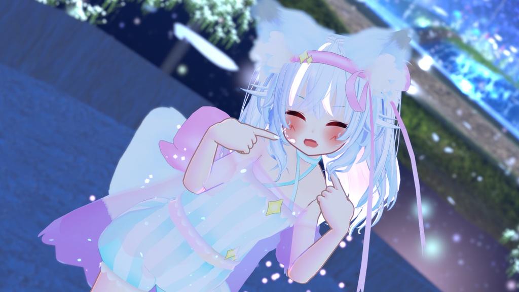 まほうしょーじょ風ランジェリーパジャマ【11アバター対応】【パーティクル付き】