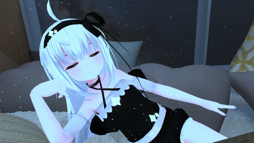 まほうしょーじょ風ランジェリーパジャマ【11アバター対応】【パーティクル付き】