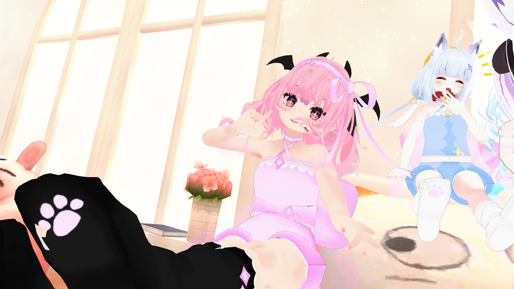 まほうしょーじょ風ランジェリーパジャマ【11アバター対応】【パーティクル付き】