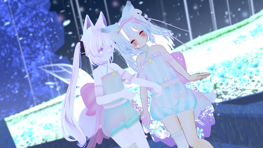 まほうしょーじょ風ランジェリーパジャマ【11アバター対応】【パーティクル付き】