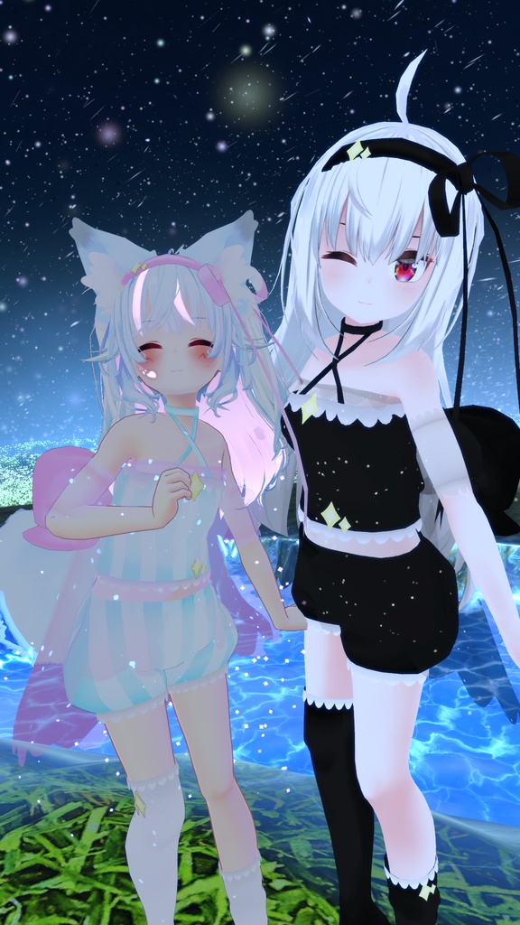 まほうしょーじょ風ランジェリーパジャマ【11アバター対応】【パーティクル付き】