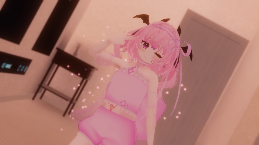 まほうしょーじょ風ランジェリーパジャマ【11アバター対応】【パーティクル付き】