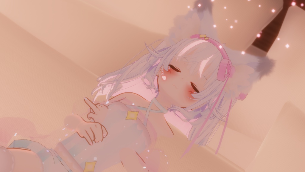 まほうしょーじょ風ランジェリーパジャマ【11アバター対応】【パーティクル付き】