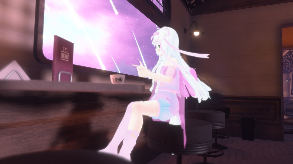 まほうしょーじょ風ランジェリーパジャマ【11アバター対応】【パーティクル付き】