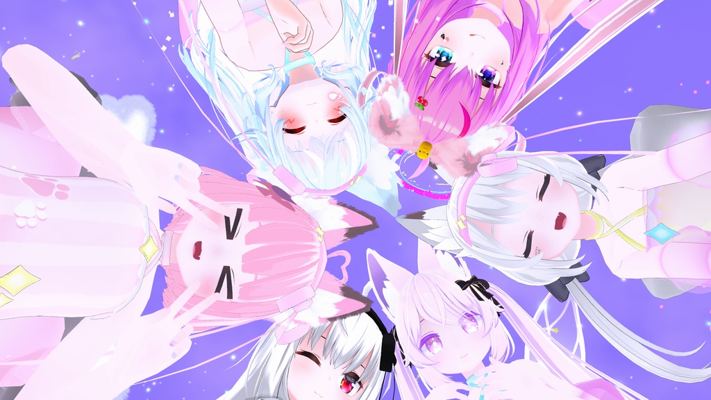 まほうしょーじょ風ランジェリーパジャマ【11アバター対応】【パーティクル付き】