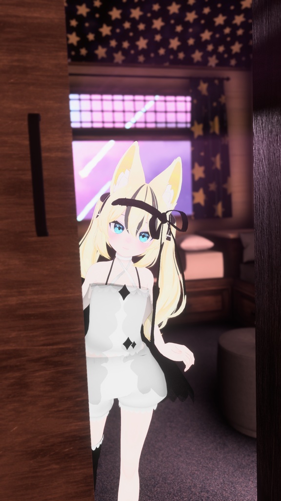 まほうしょーじょ風ランジェリーパジャマ【11アバター対応】【パーティクル付き】