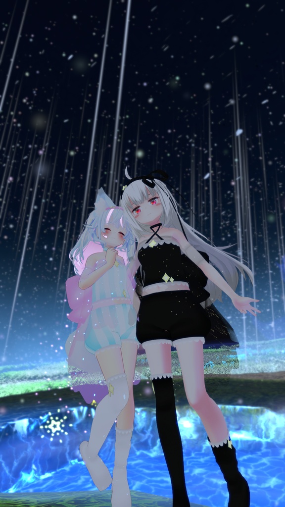 まほうしょーじょ風ランジェリーパジャマ【11アバター対応】【パーティクル付き】