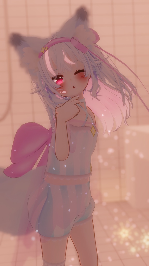 まほうしょーじょ風ランジェリーパジャマ【11アバター対応】【パーティクル付き】