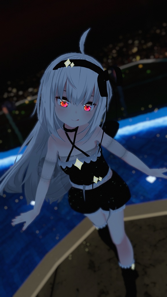 まほうしょーじょ風ランジェリーパジャマ【11アバター対応】【パーティクル付き】