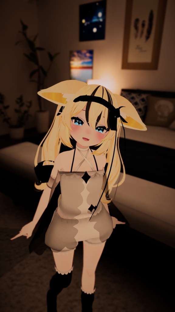 まほうしょーじょ風ランジェリーパジャマ【11アバター対応】【パーティクル付き】