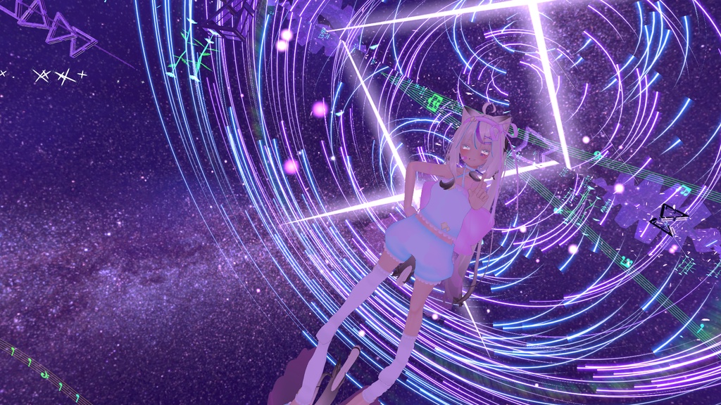 まほうしょーじょ風ランジェリーパジャマ【11アバター対応】【パーティクル付き】