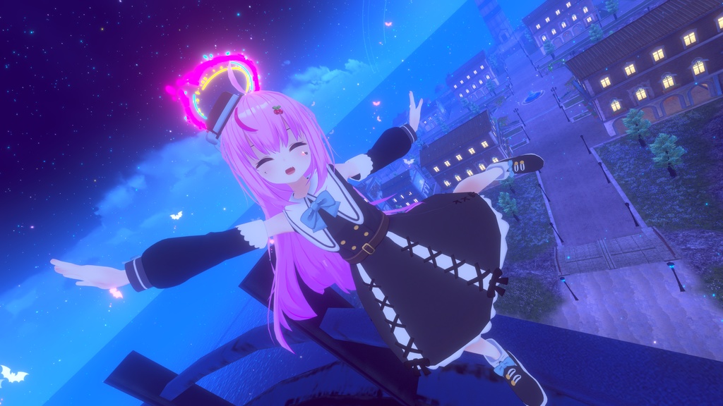 お忍びヴァンパイアドレス【20アバター対応】【パーティクル付き】