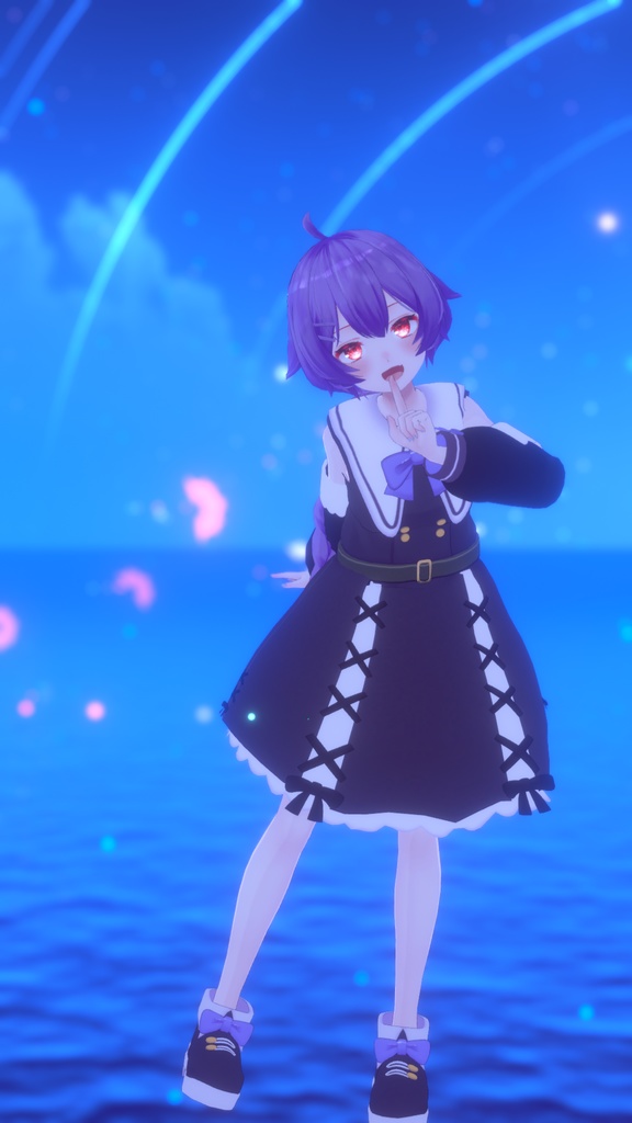 お忍びヴァンパイアドレス【20アバター対応】【パーティクル付き】