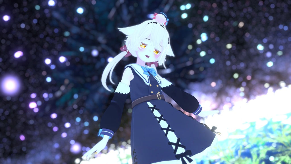 お忍びヴァンパイアドレス【20アバター対応】【パーティクル付き】