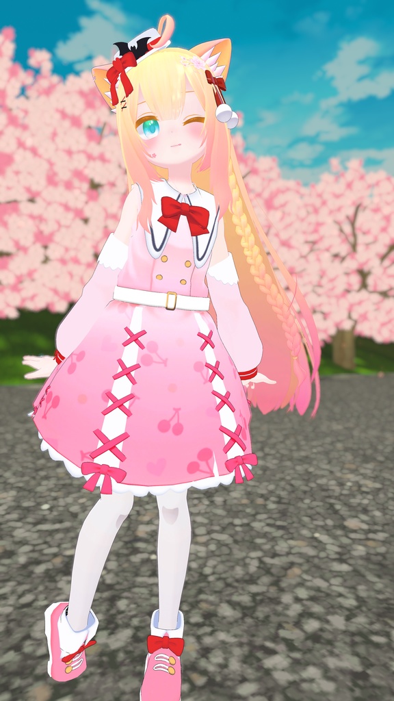 お忍びヴァンパイアドレス【20アバター対応】【パーティクル付き】