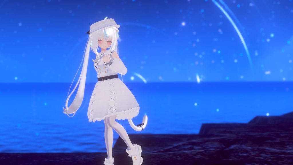 お忍びヴァンパイアドレス【20アバター対応】【パーティクル付き】