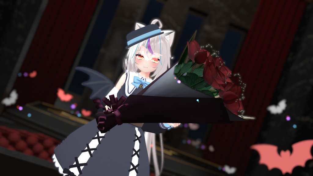 お忍びヴァンパイアドレス【20アバター対応】【パーティクル付き】