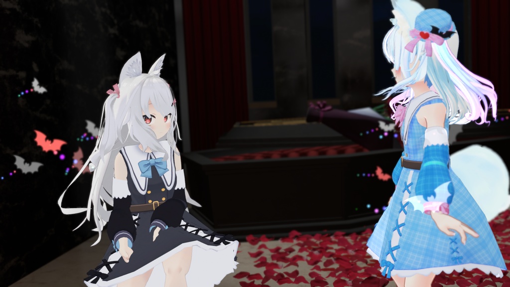 お忍びヴァンパイアドレス【20アバター対応】【パーティクル付き】