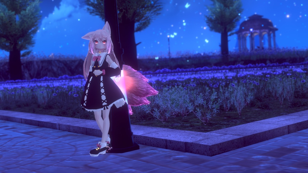 お忍びヴァンパイアドレス【20アバター対応】【パーティクル付き】