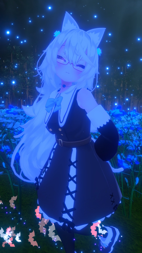 お忍びヴァンパイアドレス【20アバター対応】【パーティクル付き】