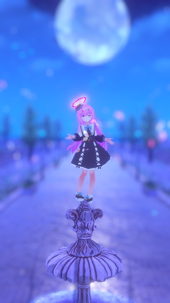 お忍びヴァンパイアドレス【20アバター対応】【パーティクル付き】