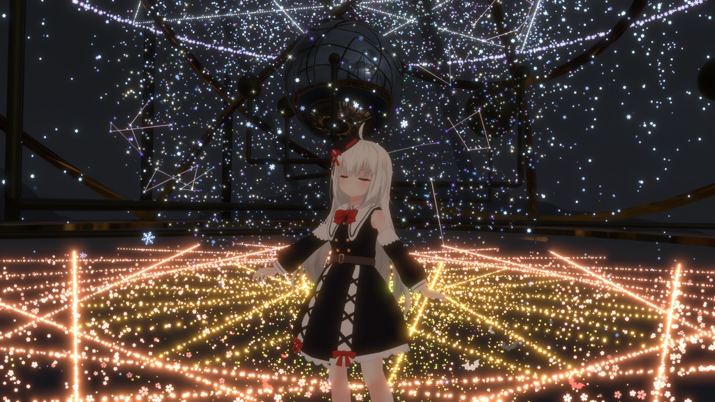 お忍びヴァンパイアドレス【20アバター対応】【パーティクル付き】