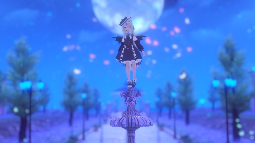 お忍びヴァンパイアドレス【20アバター対応】【パーティクル付き】