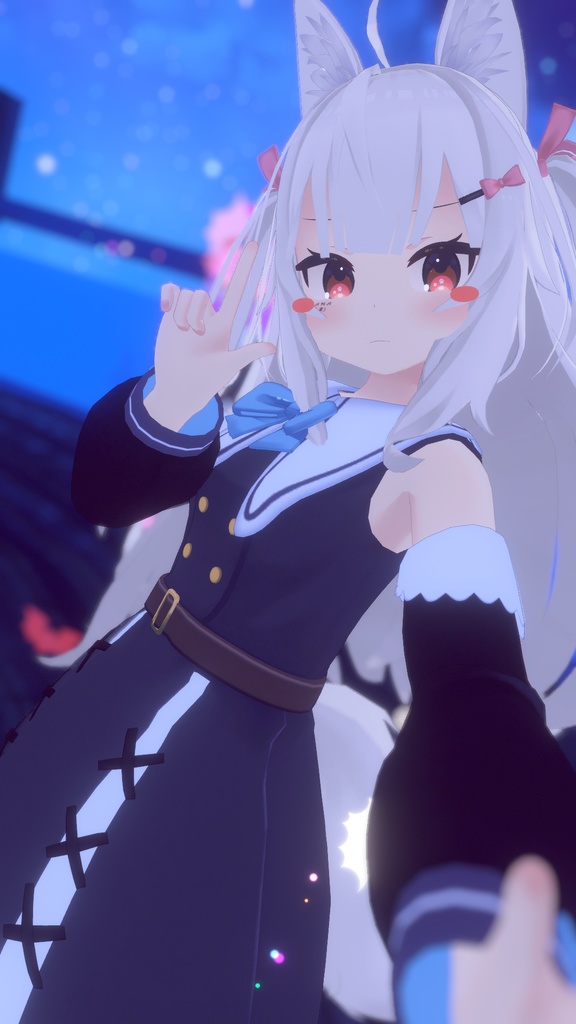 お忍びヴァンパイアドレス【20アバター対応】【パーティクル付き】