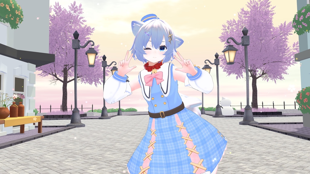 お忍びヴァンパイアドレス【20アバター対応】【パーティクル付き】