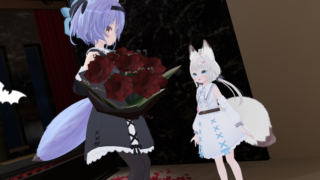 お忍びヴァンパイアドレス【20アバター対応】【パーティクル付き】