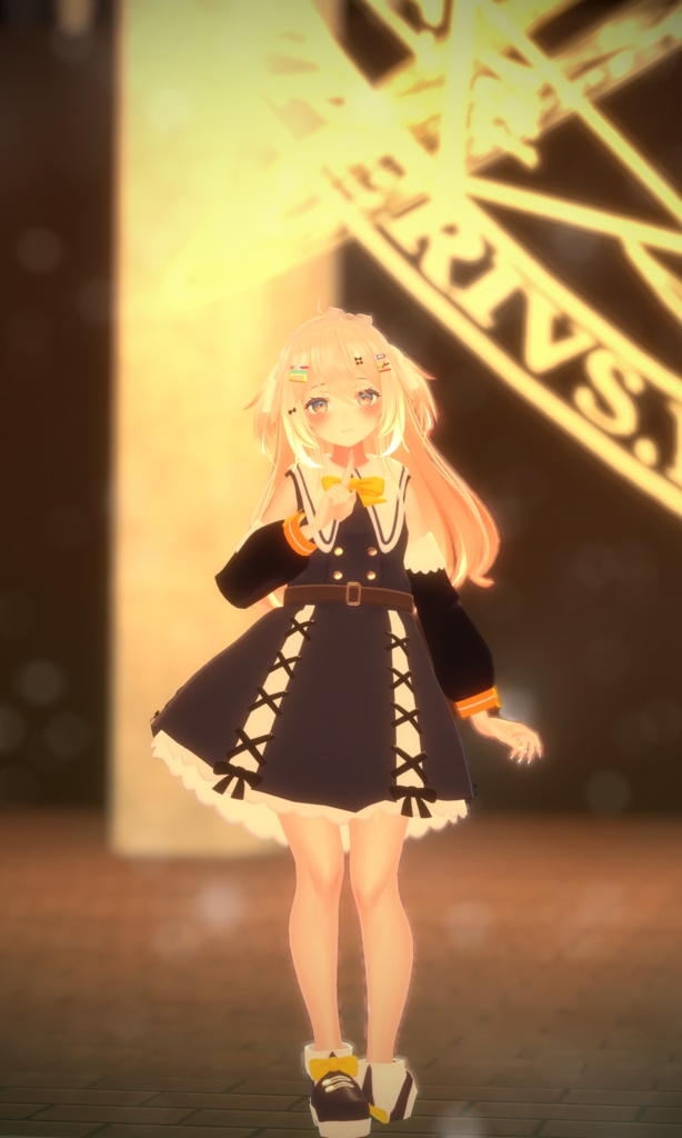 お忍びヴァンパイアドレス【20アバター対応】【パーティクル付き】