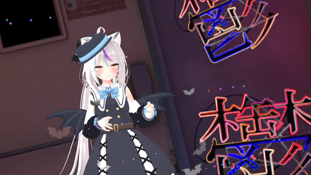 お忍びヴァンパイアドレス【20アバター対応】【パーティクル付き】