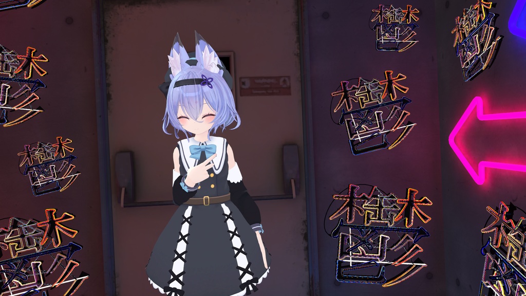 お忍びヴァンパイアドレス【20アバター対応】【パーティクル付き】