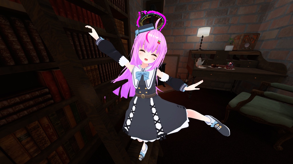 お忍びヴァンパイアドレス【20アバター対応】【パーティクル付き】