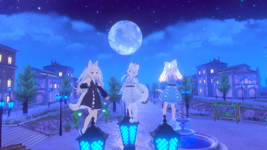 お忍びヴァンパイアドレス【20アバター対応】【パーティクル付き】