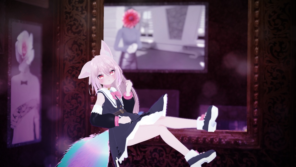 お忍びヴァンパイアドレス【20アバター対応】【パーティクル付き】