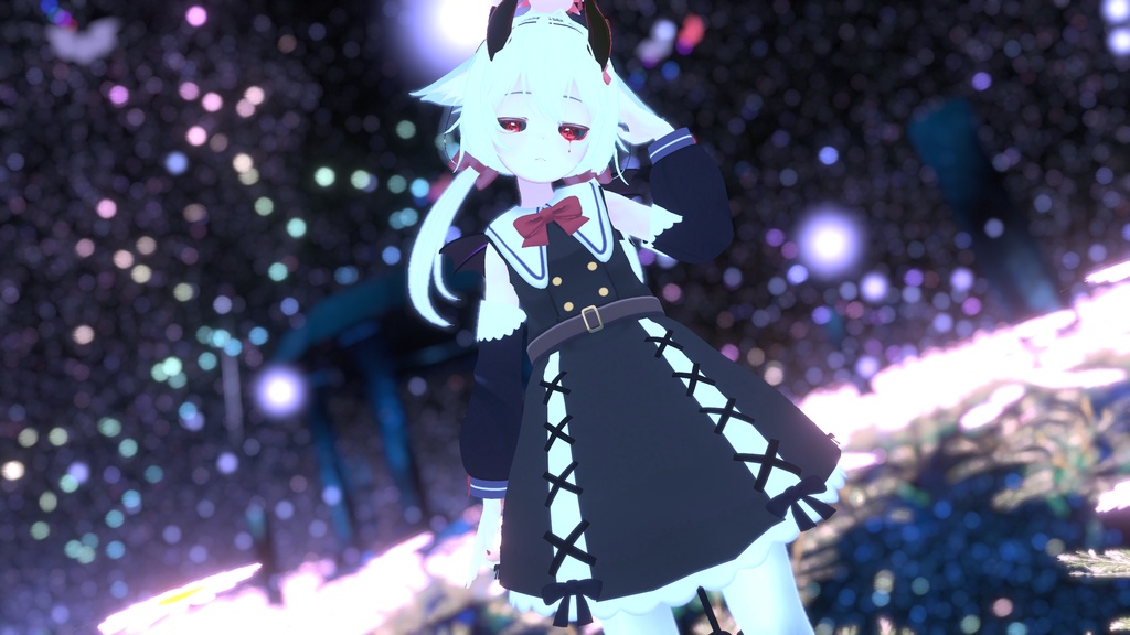 お忍びヴァンパイアドレス【20アバター対応】【パーティクル付き】