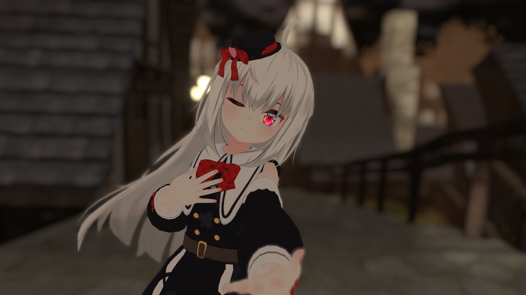 お忍びヴァンパイアドレス【20アバター対応】【パーティクル付き】