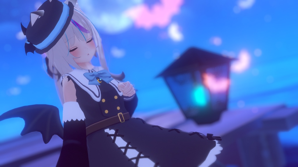 お忍びヴァンパイアドレス【20アバター対応】【パーティクル付き】