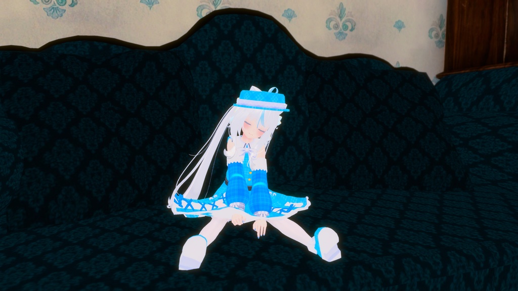 お忍びヴァンパイアドレス【20アバター対応】【パーティクル付き】