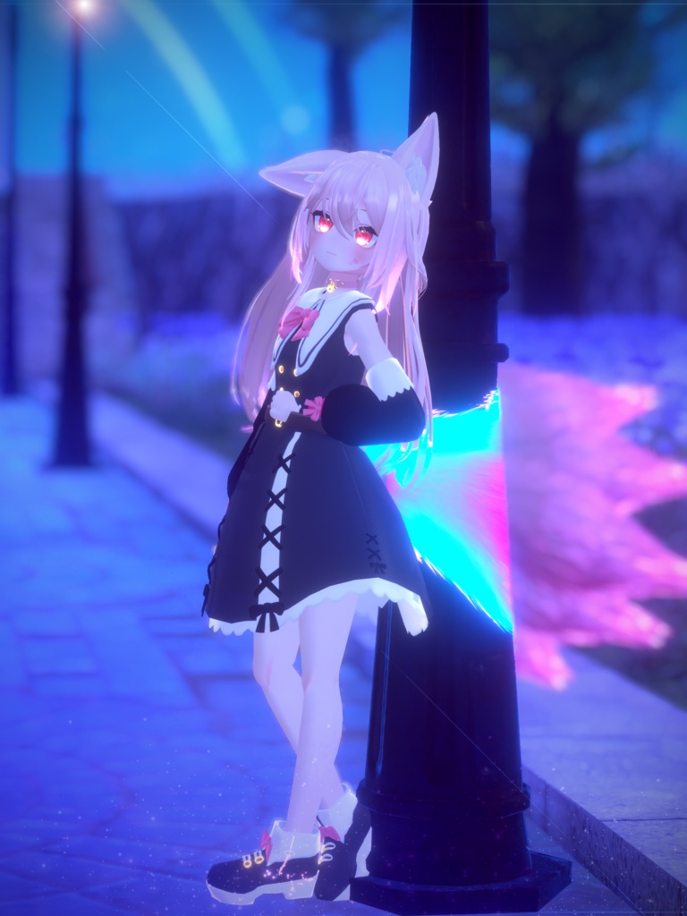 お忍びヴァンパイアドレス【20アバター対応】【パーティクル付き】