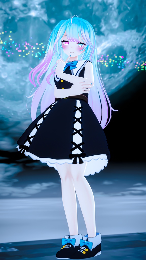 お忍びヴァンパイアドレス【20アバター対応】【パーティクル付き】