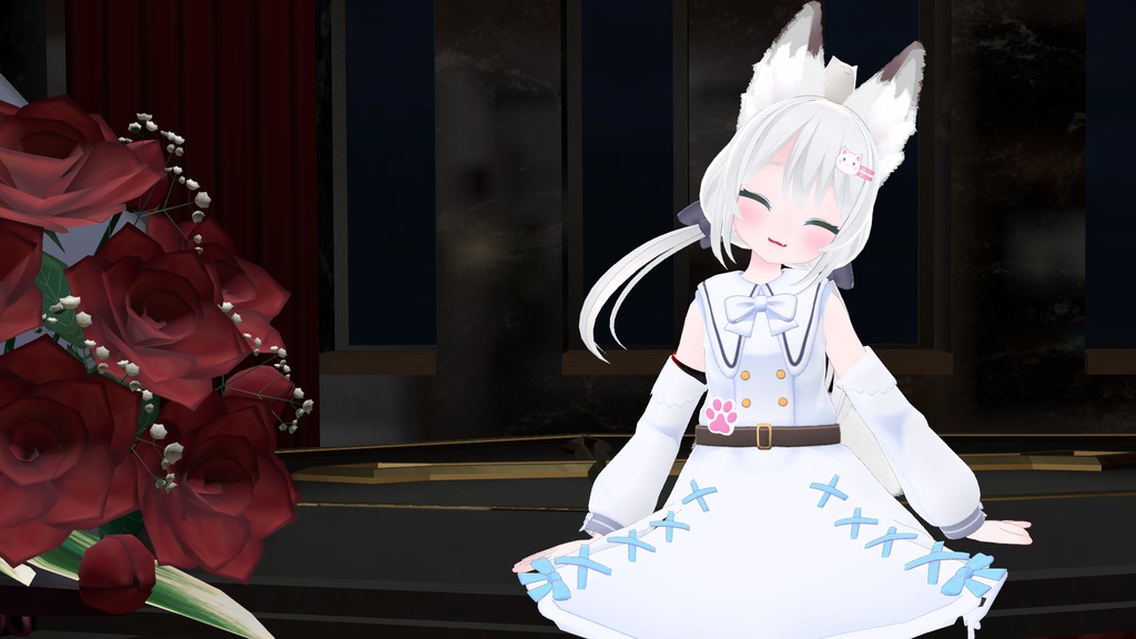 お忍びヴァンパイアドレス【20アバター対応】【パーティクル付き】