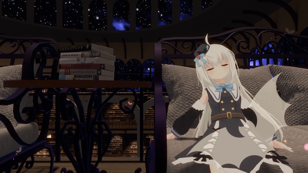 お忍びヴァンパイアドレス【20アバター対応】【パーティクル付き】