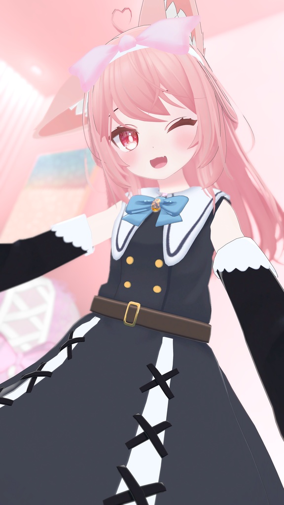 お忍びヴァンパイアドレス【20アバター対応】【パーティクル付き】