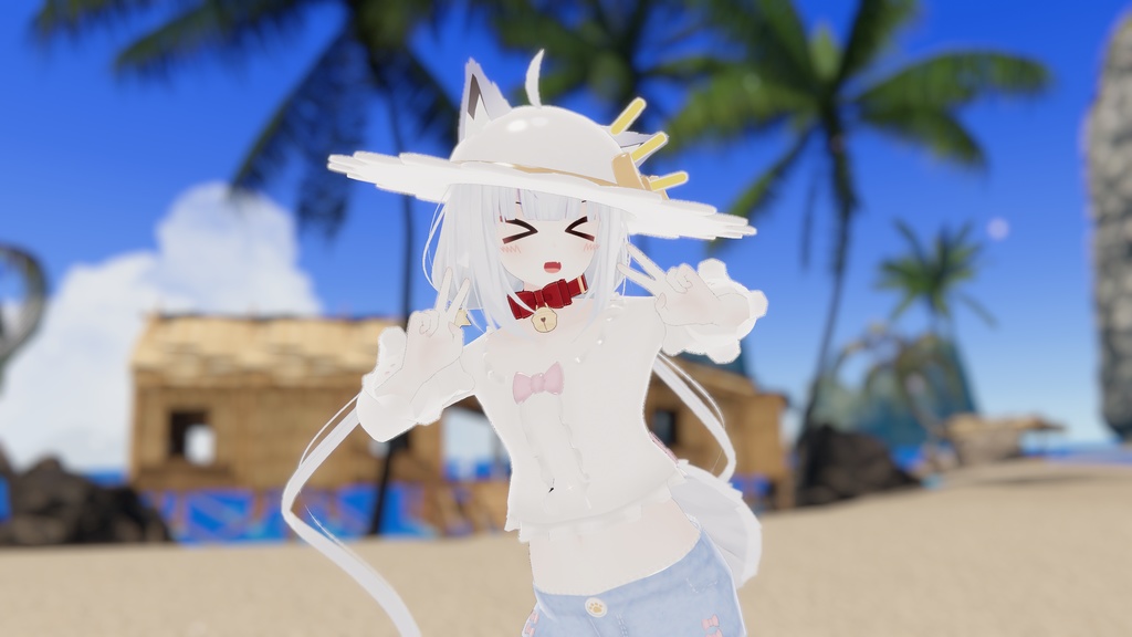 おでかけサマーコーデ【15アバター対応】【パーティクル付き】