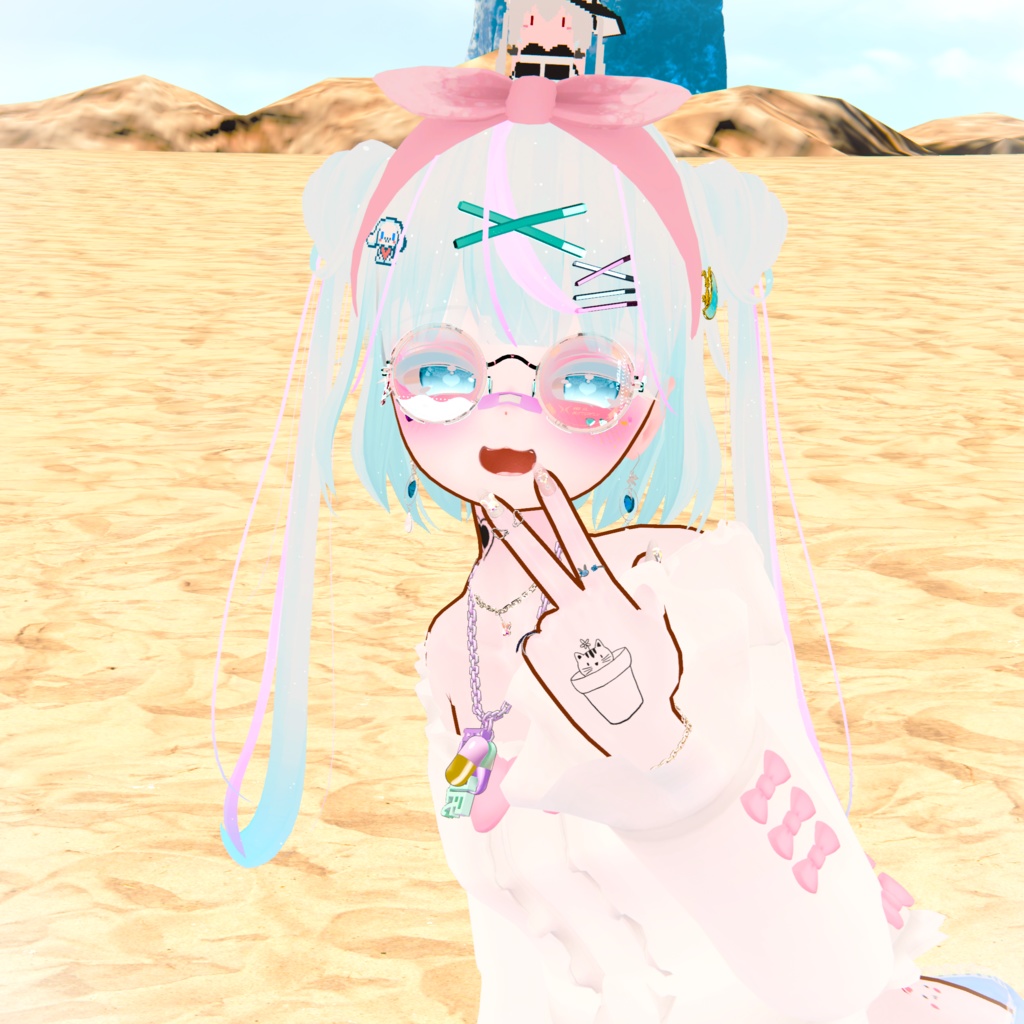 おでかけサマーコーデ【15アバター対応】【パーティクル付き】