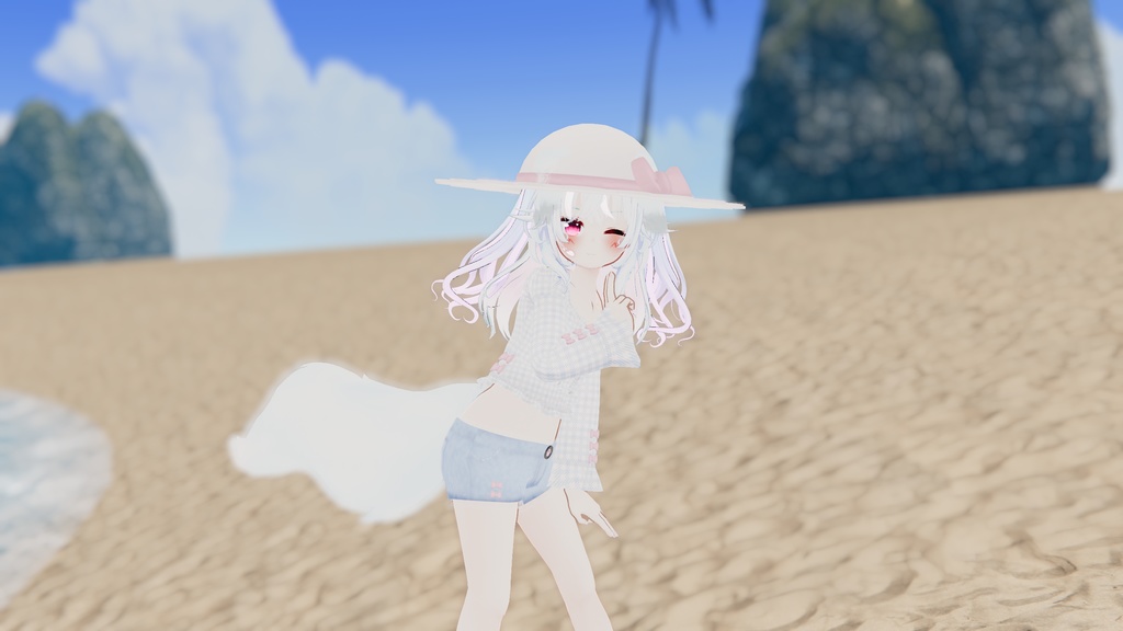 おでかけサマーコーデ【15アバター対応】【パーティクル付き】