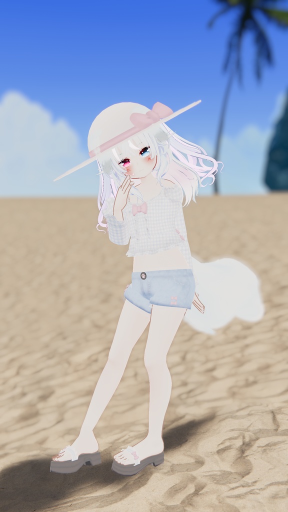 おでかけサマーコーデ【15アバター対応】【パーティクル付き】