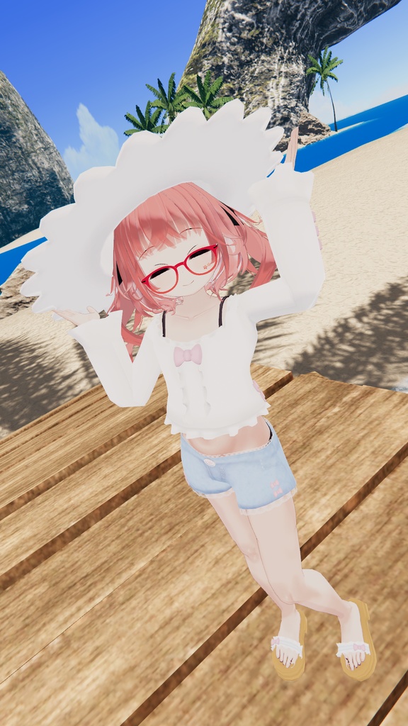 おでかけサマーコーデ【15アバター対応】【パーティクル付き】